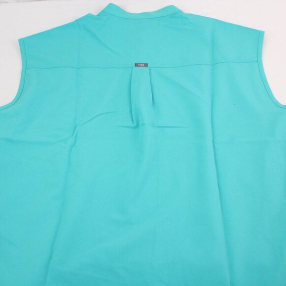 Figs Women's Short Sleeve Tees - Aqua - Picture 5 of 13